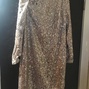 Eliza J Sequin Mini Dress - Gold